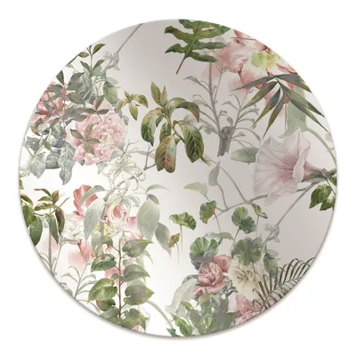 Obrázek produktu pro Kulatá ochranná podložka pod podlahu - Ochranná podložka pod židli - Podložka pod podlahu - 140x100 cm - Jemný květ