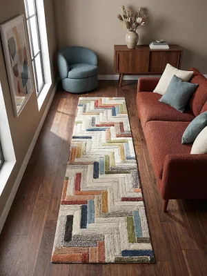 Teppich Multicolor Läufer Musteransicht von oben Designkollektion_#sku_SAF503119376483#