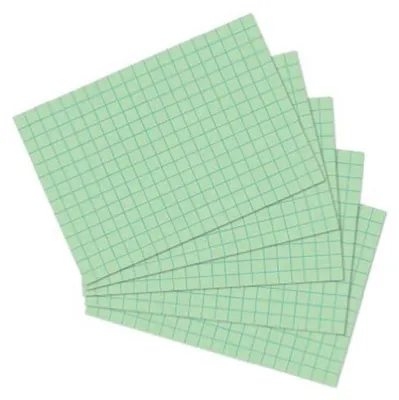 Image de herlitz Fiches, DIN A7, quadrillées, vertes