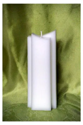 Produktbild von Kerzenrohling; Formkerze "Doppelspitz"; für Taufkerzen und Hochzeitskerzen; L-2