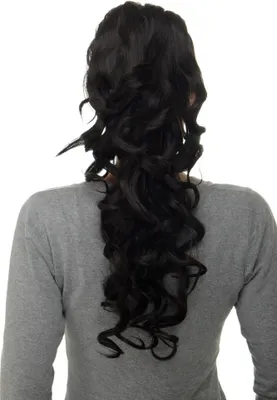 Produktbild von WIG ME UP Haarteil, lockig, Dunkelbraun WK08-3