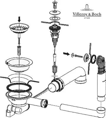 Produktbild von Villeroy & Boch 82861000 Ablaufgarnitur 828610 300x300mm aus