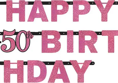 Produktbild von Amscan 9900608, Party, Geburtstag, Horizontal, Pink, Folie, 2,13 m