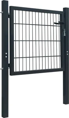 Zdjęcie produktu dla vidaXL Brama ogrodzeniowa stal antracyt 105x150 cm