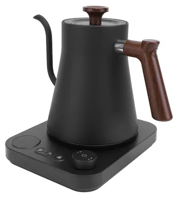 Schwanenhals-Wasserkocher 1200 W, 0,9 L, Edelstahl, Timer, LCD