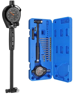 Productafbeelding van Binnendiametermeter met meetklok, meetbereik 50-160 mm, 12 meetpunten, aluminiumlegering, voor nauwkeurige metingen