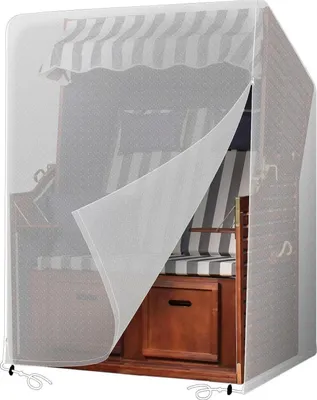Image de PATIO PLUS Housse de protection pour chaise de plage 125x90x165/135cm Transparent