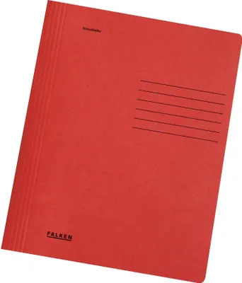 Produktbild von Falken 100x Schnellhefter Karton A4, intensivfarben, Rot, 11287521F