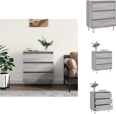 Image de vidaXL Sideboard Gris Sonoma 60x35x70 cm Bois composite - Sideboards