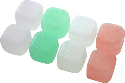 Image de Lot de 8 glaçons réemployables en plastique Multicolore Fackelmann