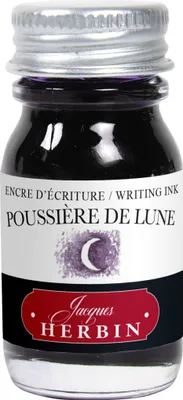 Produktbild von Jacques Herbin 6x Tinte + Tintenroller Flakon 10 ml Mondstaubviolett 11548T