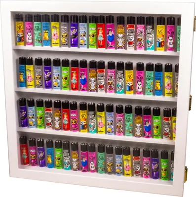 Produktbild von Für z.B. Clipper Feuerzeuge Sammler-Edition Vielfältige Designs & Qualität Vitrine Sammlervitrine