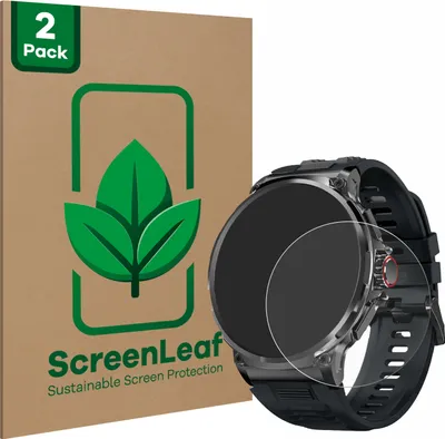 Produktbild von 2x ScreenLeaf Schutzfolie für Stahlgear Zeus 1.85" nachhaltiger Displayschutz Display Schutz Folie Klar Transparent