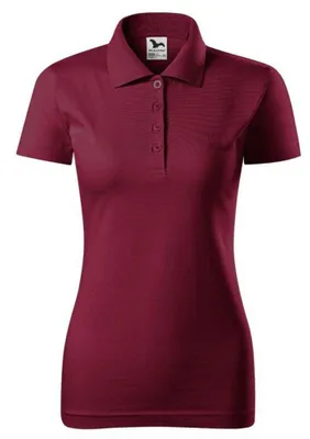 Image de Malfini - Polo pour femmes, jersey simple PP10032 (M) (rouge)