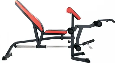 Produktbild von HMS Fitness LS3050, Verstellbare Krafttrainingsbank, 135 kg, Fitnessstudio, 135 kg, Schwarz, Rot, 1830 mm