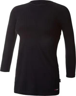 Produktbild von Damen T-Shirt 3/4 Ärmel dünn Outlast® - Schwarz, M