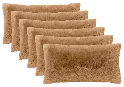 Immagine prodotto di vidaXL Cuscini con imbottitura HEERLEN, 2 pezzi, color taupe, in pile di poliestere