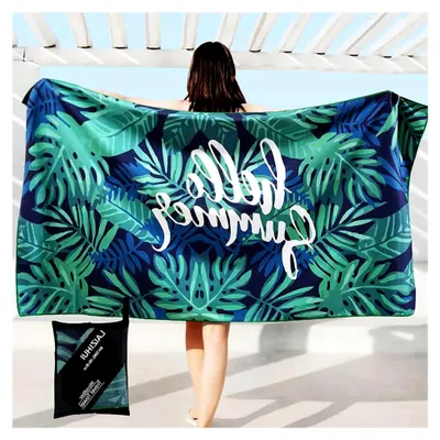 Produktbild von Microfaser Handtücher, sandfreie, schnell trocknende und leichte Stranddecke.Perfekt für den Strand,Badetuch groß, Reisehandtuch | Reise, Strand, Sauna,160 x 80 cm