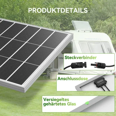 Obrázok produktu pre 200W solárny panel - Solárny panel - Monokryštalický panel - Solárna článok - Solárny panel pre karavany - Vysoká účinnosť