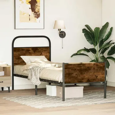 Produktbild von vidaXL Bettgestell ohne Matratze 80x200 cm Sonoma-Eiche Holzwerkstoff