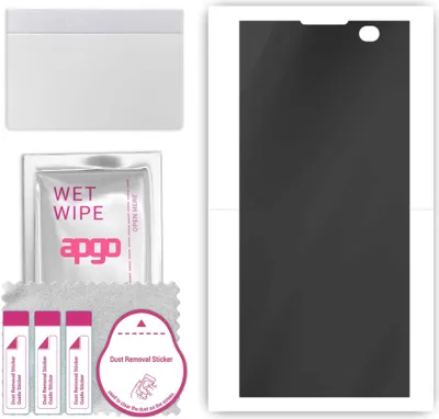 Produktbild von apgo Hydrogel Blickschutzfolie, Matt, kompatibel mit Sony Xperia XA2 Plus, Privacy Displayschutzfolie, Schutzfolie mit Positionierhilfe, Anti-Spy, kratzfest, einfache Montage