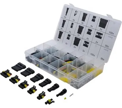 Image de Assortiment de Connecteurs 425 pcs - Divers Types et Tailles - Polyvalence et Praticité,  - D-Work