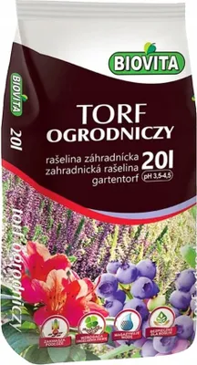 Produktbild von BIOVITA Gartentorf 20L Rohstoff Saurer Untergrundvorbereitung
