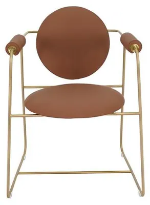 Obrázek produktu pro Židle hnědá nábytek do jídelny Design Elegantní židle Moderní dřevo