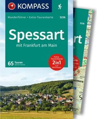 Immagine prodotto di KOMPASS Wanderführer Spessart, 65 Touren mit Extra-Tourenkarte