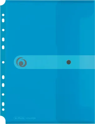 Produktbild von Herlitz Dokumententasche zum Abheften / Dokumentenmappe / A4 / transparent blau
