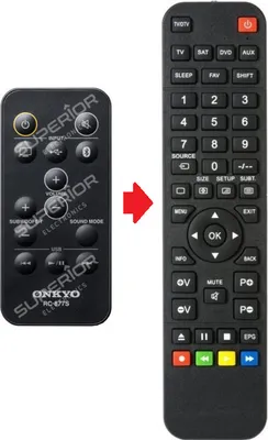 Produktbild von Ersatz Fernbedienung passend für Onkyo RC-877S / LS-B50 / LS-T10 Soundbar