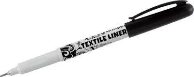Zdjęcie produktu dla Marker tekstylny Centropen 2639 - czarny, cienki