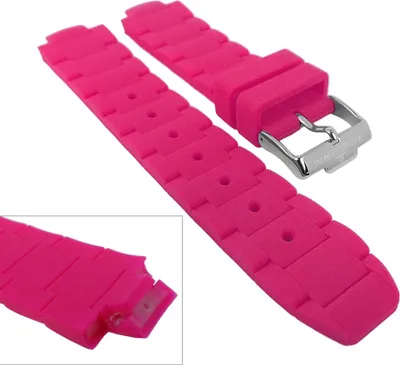 Produktbild von Jacques Lemans Milano Uhrenarmband Silikon 1-1695 1-1748, Farbe:pink