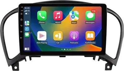 Immagine prodotto di Autoradio con Bluetooth, CarPlay, compatibile con Apple e Android, impianto stereo, navigatore, sistema di navigazione per auto, per Nissan Juke YF15 (2010-2014)