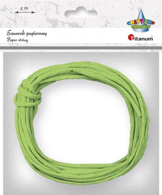 Immagine prodotto di Cordoncino di carta 5m verde lime Titanum