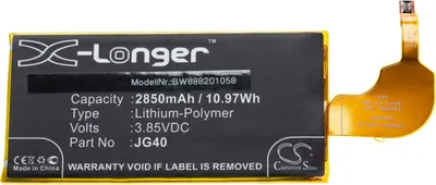 Produktbild von vhbw Akku Ersatz für Motorola JG40 für Handy Smartphone Telefon (2850 mAh, 3,85 V, Li-Polymer)