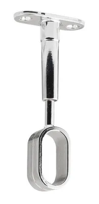 Obrázek produktu pro Držák ovalné šatní tyče 30x15mm, chrom
