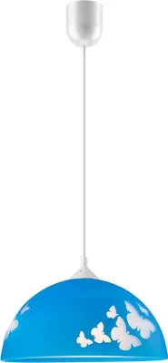 Produktbild von Hängeleuchte E27 blau Ø30cm H:69cm dimmbar