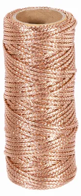 Metallfaden 1,5 mm, 50 m, Roségold, dekorativ für DIY