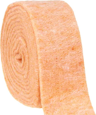 Produktbild von Filzband Orange 7,5cm x 5m - Dekoration Herbst Tischdeko 100% Schafwolle