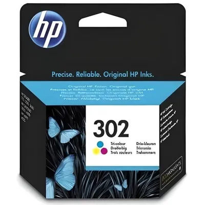 Immagine prodotto di Cartuccia d'inchiostro, HP 302, tricolore (C/M/J), originale, 165 pagine, per DeskJet 2130/3630, OfficeJet 3830