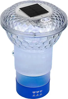 Produktbild von Chlortablettenspender für Pool mit Farbanzeige, Dosierschwimmer, verstellbarem Auslösemechanismus