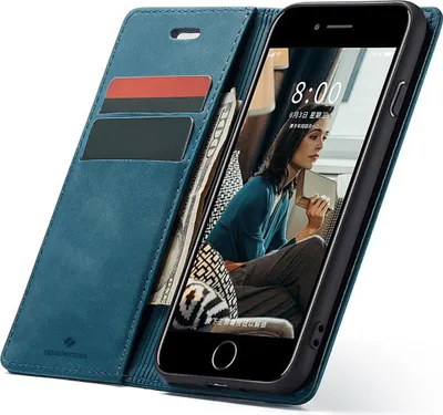 Immagine prodotto di Custodia telefonica con patta SPACECASE Wallet per iPhone 7/8/SE 2020 Blu