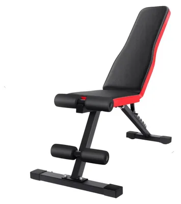 Obrázek produktu pro Bench na posilování, nastavitelné polohy, skládací design, černá barva