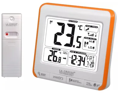 Immagine prodotto di Stazione meteorologica bianca/arancione La crosse technology WS 6811 WHI-ORA