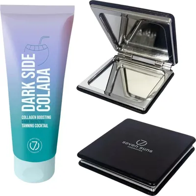 Produktbild von 7suns Dark Side Colada Bräunungscocktail 100 ml + er Doppelspiegel