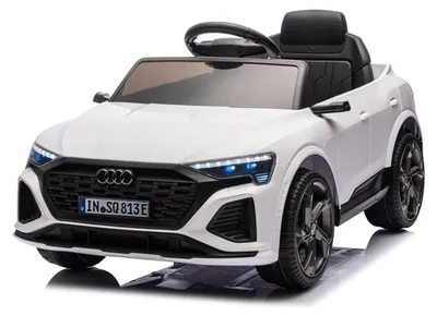 Immagine prodotto di Macchina Elettrica per Bambini 12V Licenza Ufficiale Audi SQ8 E-Tron con Telecomando e Sedile Pelle Bianco