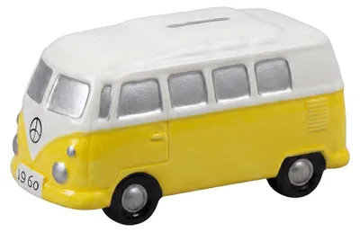 Obrázek produktu pro Keramická pokladnička ve tvaru autobusu, modrá, značka Clayre & Eef