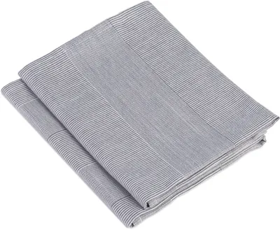 Produktbild von Gözze Geschirrtuch mit Aufhängeschlaufe silber 50x70 cm, 4er-Pack (2xStreifen, 2xKaro)