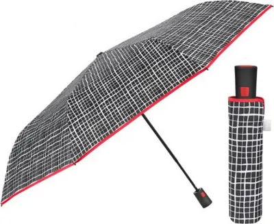 Produktbild von Damen-Klappschirm Perletti Time "Bianco e Nero", 26369